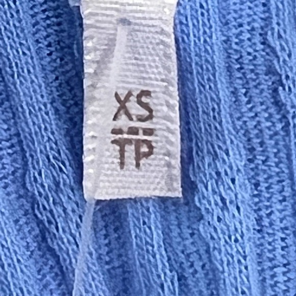 Free PEOPLE ITS ALWAYS YOU WOMENS TOP CORNFLOWER‎ BLUE NEW WITH TAG SIZE XS - Picture 14 of 16